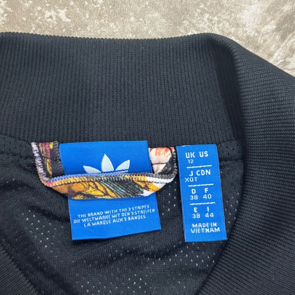 Adidas Originals x Farm Rio Tropical Bird Print Track Jacket Womens sz 12 - Picture 3 of 16